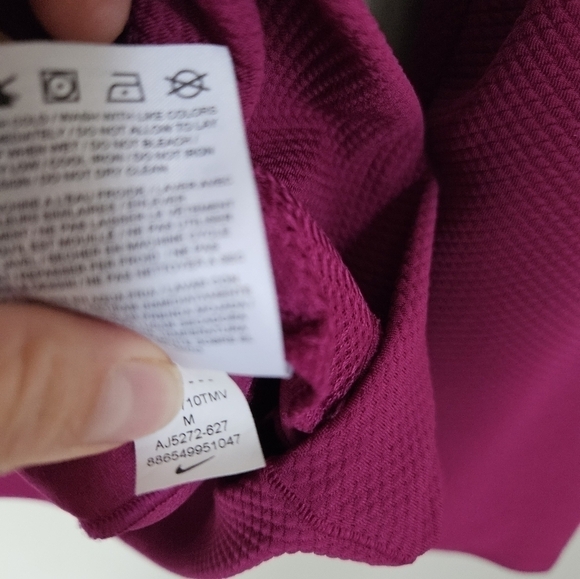Nike Dri-FIT Quarter-Zip Training Pullover – Magenta Pink – Size M - Picture 6 of 7